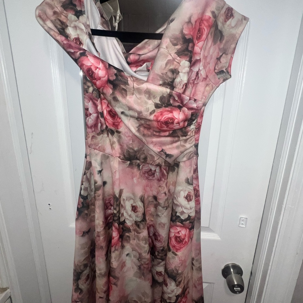 Floral Pink Women's Dress